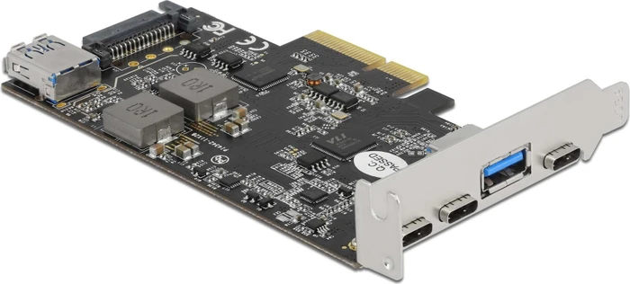 DeLOCK 3x USB-C 3.1, 2x USB-A 3.1, PCIe 3.0 x4