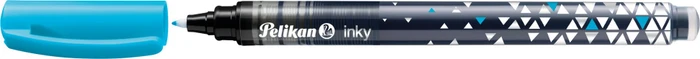 Pelikan inky Neon Tintenroller (Mine) blau, Rechtshänder, Faltschachtel