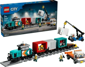 LEGO City - Hafengüterzug mit Kran und LKW