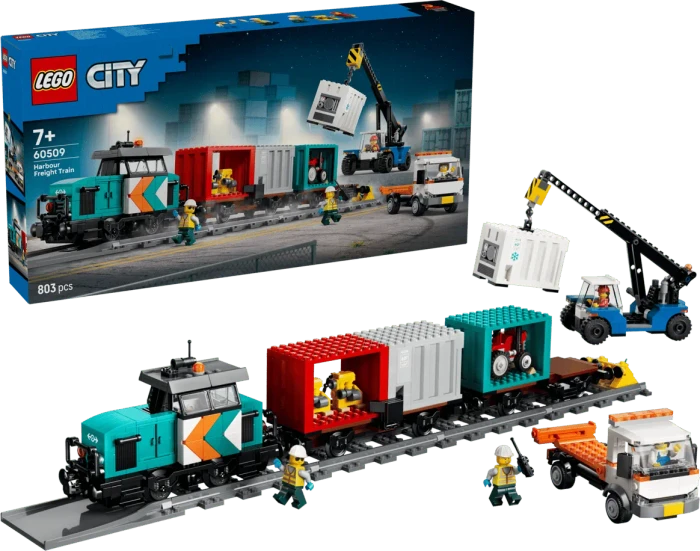LEGO City 60509 Hafengüterzug mit Kran und LKW