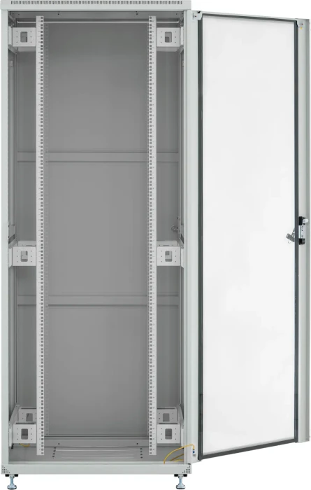 EFB Elektronik PEL 19" Netzwerkschrank 42HE, vormontiert, eigenbelüftet, Sicherheitsglastür, IP20, RAL 7035, 1000mm tief