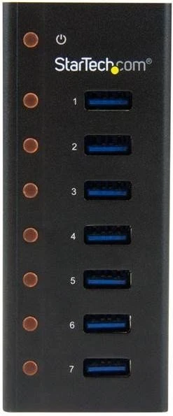 StarTech Wallmount USB-Hub, 7x USB-A 3.0, USB-B 3.0 [Buchse]