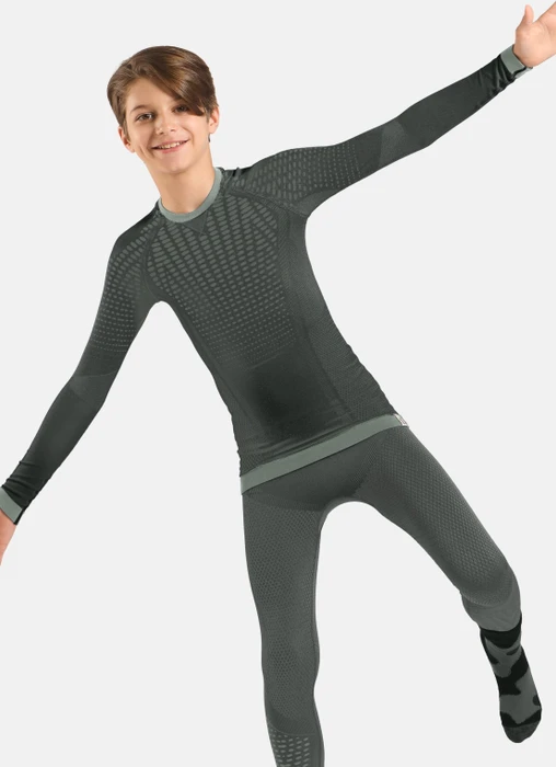 Odlo Performance Warm Funktionsshirt langarm urban chic/shadow (Junior)