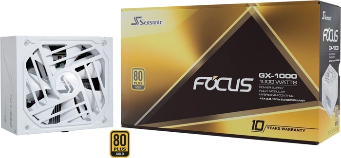 Seasonic Focus GX White Edition 1000W, ATX 3.0