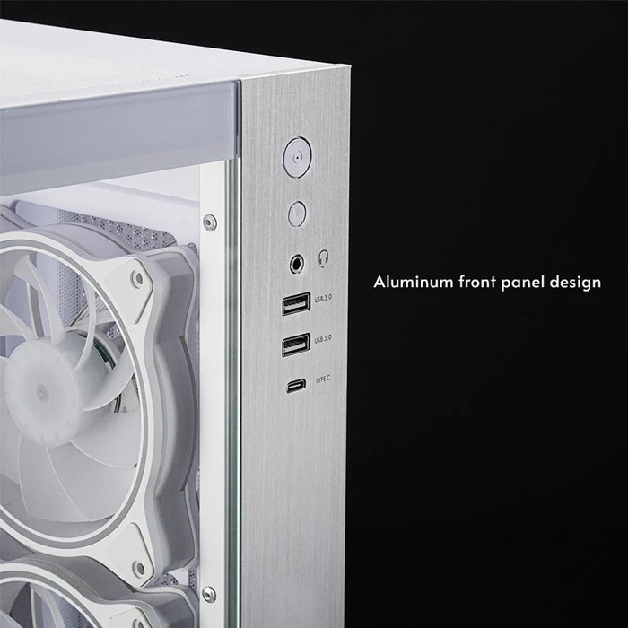 Chieftec Visio White, Glasfenster