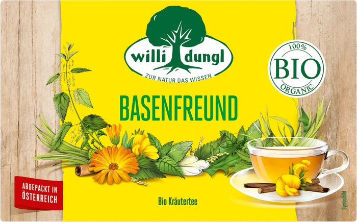Willi Dungl Basenfreund Bio Tee Beutel, 20 Stück