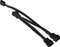 Phobya 4-Pin auf 3x 4-Pin Verteiler, sleeved, 20cm/30cm/40cm, schwarz Vorschaubild
