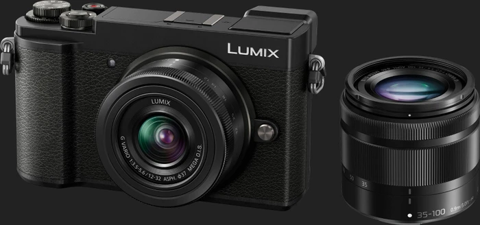 Panasonic Lumix DC-GX9 schwarz mit Objektiv Lumix G Vario 12-32mm 3.5-5.6 ASPH OIS und Lumix G Vario 35-100mm 4.0-5.6 OIS
