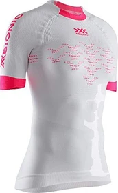 X-Bionic The Trick 4.0 Laufshirt kurzarm arctic white/neon flamingo (Damen)