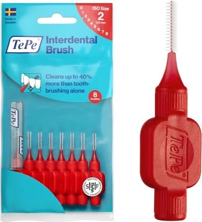 TePe Original Interdentalbürste rot, 8 Stück