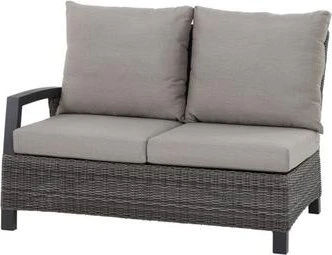 Siena Garden Corido Modul Loungecouch 2-Sitzer matt anthrazit