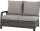 Siena Garden Corido Modul Loungecouch 2-Sitzer matt anthrazit (H16687)
