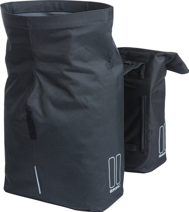 Basil City Doppeltasche MIK Gepäcktasche schwarz