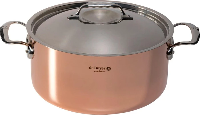De Buyer Prima Matera Kochtopf mit Deckel 28cm 8l