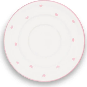Gmundner Keramik Herzerl Unterteller Espresso 11cm rosa