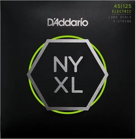 D'Addario NYXL 5-String Bass Light Top / Medium Bottom, Long Scale
