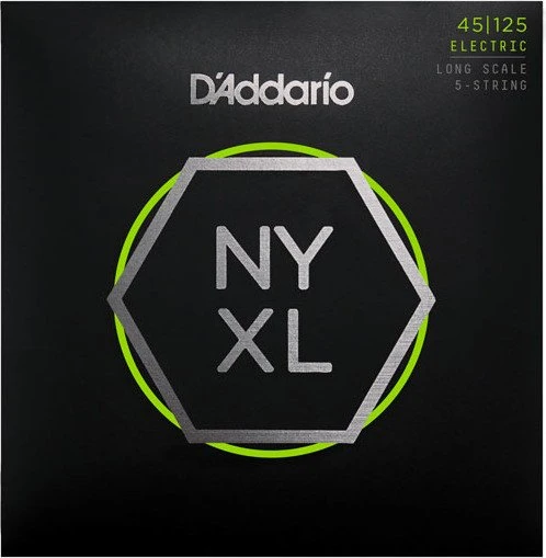 D'Addario NYXL 5-String Bass Light Top / Medium Bottom, Long Scale