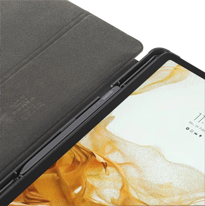 Hama Tablet Case Fold Clear mit Stiftfach für Samsung Galaxy Tab S7 FE/S7+/S8+ 12,4", schwarz