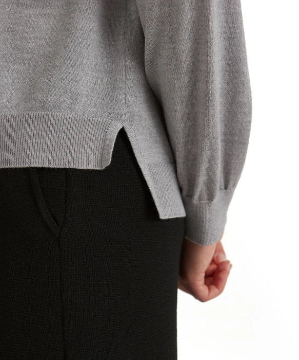 Falke Basic Apparel Cardigan Rundhals Strickjacke light grey (Damen)