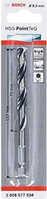 Bosch Professional HSS PointTeQ Spiralbohrer, 8.5x75x117mm, 1 Stück