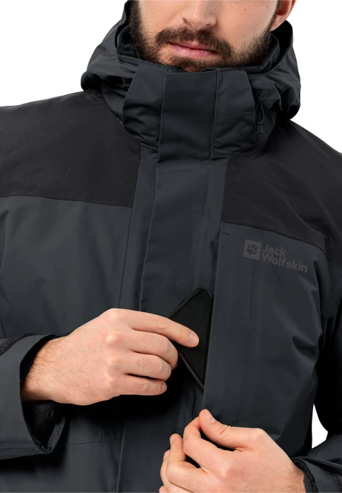 Jack Wolfskin Romberg 3in1 Funktionsjacke phantom (Herren)