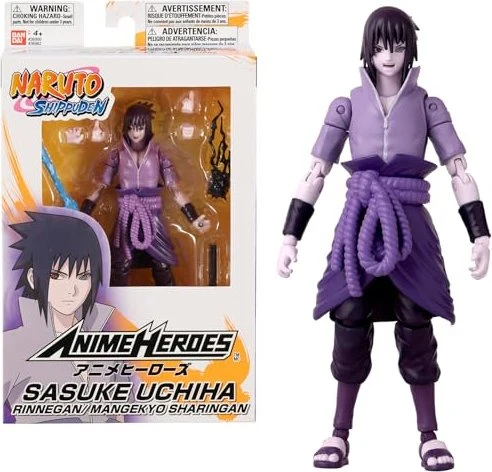 Bandai Anime Heroes - Naruto Shippuden - Uchiwa Sasuke Rinnegan Mangekyo Sharingan