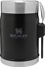 Stanley Classic Legendary Food Jar + Spork Isolier-Speisegefäß 400ml matte black pebble