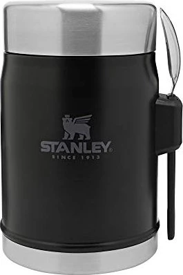 Stanley Classic Legendary Food Jar + Spork Isolier-Speisegefäß 400ml matte black pebble