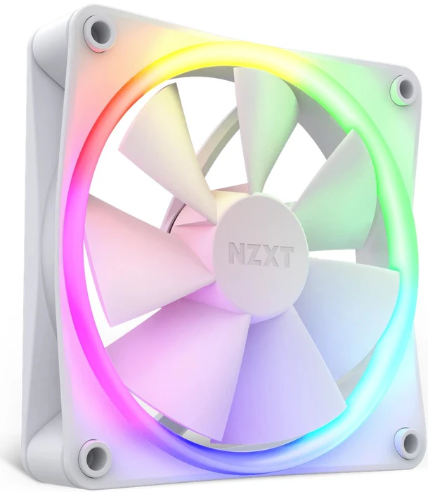 NZXT F Series F120 RGB, Matte White, weiß, 120mm