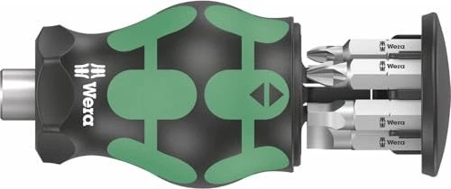Wera Kraftform Kompakt Stubby Magazin 4 Bitset, 6-tlg.