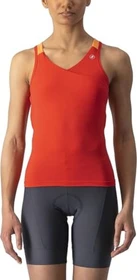 Castelli Solaris Top Trikot ärmellos hibiscus/soft orange (Damen)