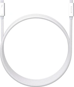 Razer Thunderbolt 4 Kabel, 100W, weiß, sleeved, 0.8m (verschiedene Markenbezeichnungen)