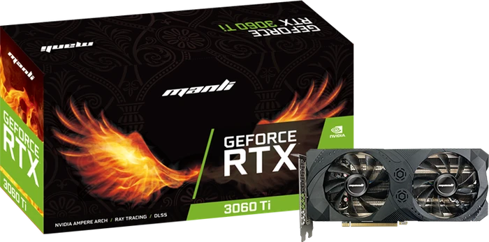 Manli GeForce RTX 3060 Ti, 8GB GDDR6, HDMI, 3x DP
