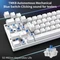 Dierya DK61SE, 60%, weiß, LEDs blau, BLUE Switches, USB, US Vorschaubild