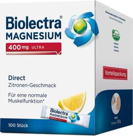 Biolectra Magnesium 400mg ultra direct Zitrone Micro-Pellets, 100 Stück