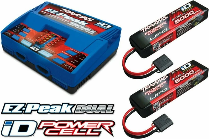 Traxxas EZ-Peak Plus Dual Ladegerät plus 2x LiPo Akku