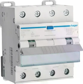 Hager Fehlerstrom-Leitungsschutzschalter 4P 10kA C-25A 30mA Typ A