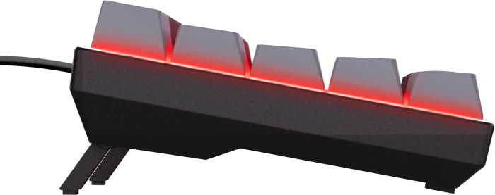 Trust Gaming GXT 867 Acira, 60%, schwarz, LEDs RGB, Outemu Red, USB, US