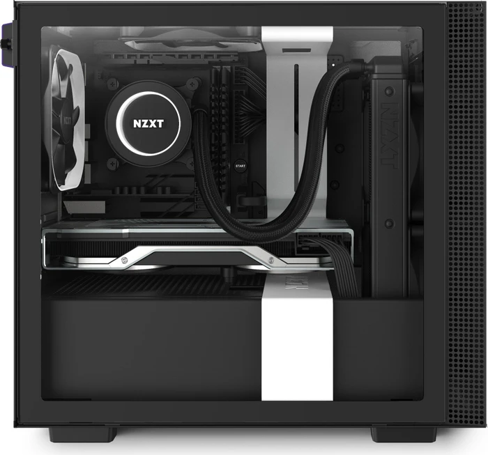 NZXT H210i, weiß, Glasfenster, Mini-ITX