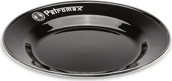 Petromax Emaille 2 Stück 26cm Teller schwarz