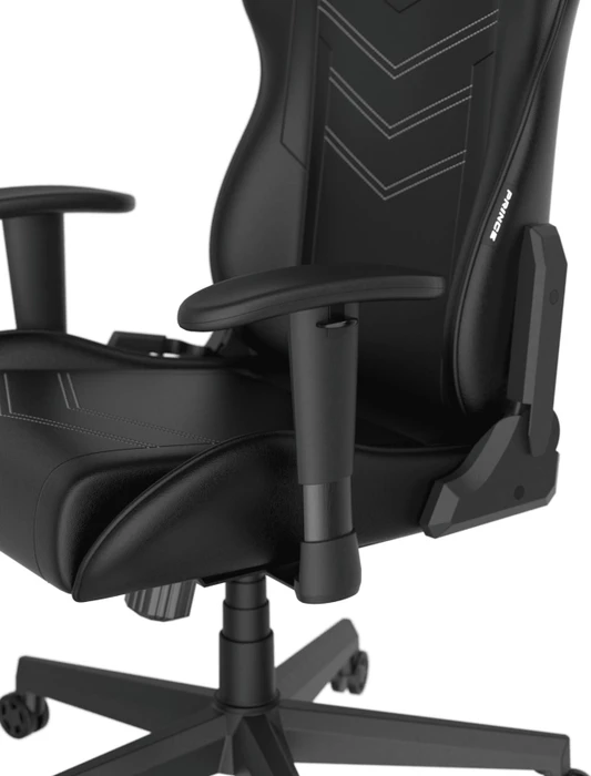 DXRacer Prince Series PF132 Gamingstuhl, schwarz mit weißen Nähten