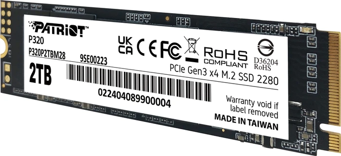 Patriot P320 2TB, M.2 2280 / M-Key / PCIe 3.0 x4
