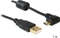 DeLOCK USB-A 2.0 auf USB 2.0 Micro-B Adapterkabel, 1m, gewinkelt 90° Vorschaubild