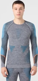 UYN Ambityon Funktionsshirt langarm black melange/atlantic/orange shiny (Herren)