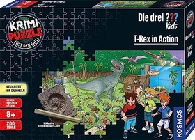 Kosmos Krimi Puzzle Die drei ??? Kids T-rex in Action