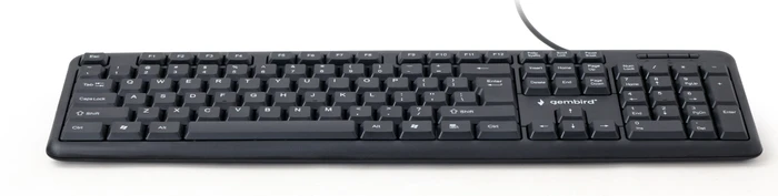 Gembird Standard Keyboard, schwarz, USB, US