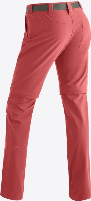 Maier Sports Inara Slim Zip-Off Hose lang red orcher (Damen)