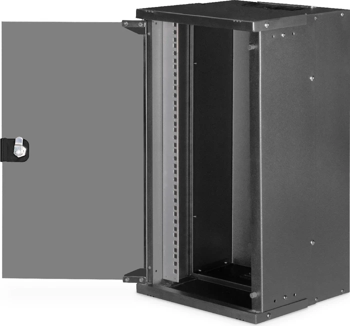 Digitus Professional SoHo Pro Line 10" Wandgehäuse 12HE, unmontiert, Sicherheitsglastür, IP20, RAL 9005, 300mm tief