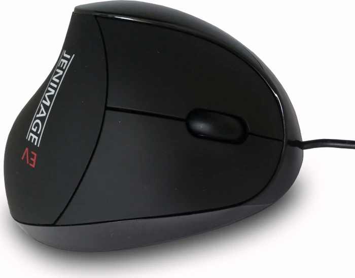 Jenimage Ergo Vertical Ergonomische Maus Rechts schwarz, USB