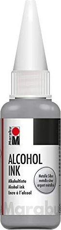 Marabu Alcohol Ink Malfarbe, silber metallic, 20ml